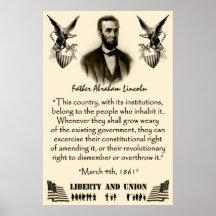 Abraham Lincoln: Liberty And Union Poster