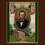 Abraham Lincoln & Log Cabin in Kentucky postcards