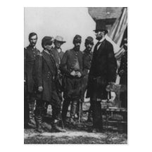 Abraham Lincoln on Battlefield at Antietam Postcards