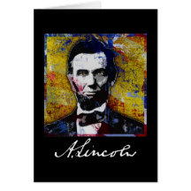 Abraham Lincoln - Painting Greeting Card