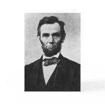 Abraham Lincoln Portrait by Alexander Gardner Card