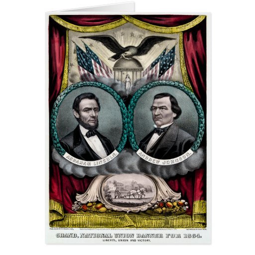 Abraham Lincoln Presidential Campaign 1864 Card