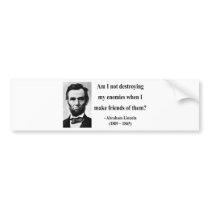 Abraham Lincoln Quote 12b Bumper Sticker