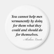 Abraham Lincoln Quote Refrigerator Magnet