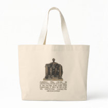 Abraham Lincoln Quote: We Destroyed Ourselves Canvas Bags