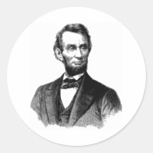 Abraham Lincoln Round Stickers