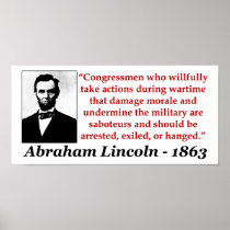 Abraham Lincoln: Saboteurs Should Be...