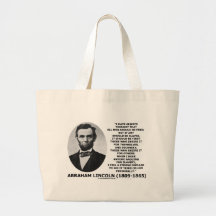 Abraham Lincoln tous les hommes devrait être escla Sac En Toile