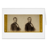 Abraham Lincoln Vintage Stereoview Greeting Card