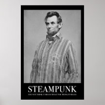 Abraham Steampunk Affiche