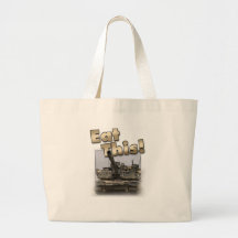 Abrams Tank - Eat This! Canvas Bags