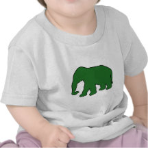 Abruti en ivoire de défenses de silhouette d'éléph t-shirts