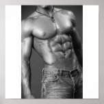 Abs & Jeans Poster posters