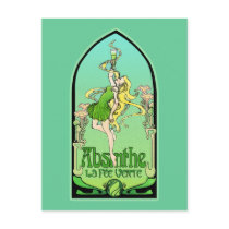 Absinthe Art Nouveau Post Card