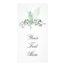 Absinthe Art Signature Green Fairy - Absinthe Photo Card Template