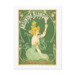 Absinthe Blanoui Vintage Absinthe Poster Art Post Card