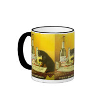 Absinthe Bourgeois and Cat Vintage Poster Art Coffee Mug