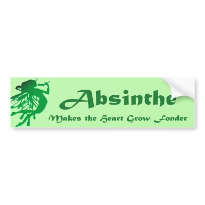 Absinthe Bumper Stickers by walkinwear