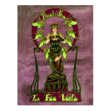 Absinthe Fairy Postcard