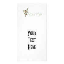 Absinthe Green Fairy In 3D Photo Card