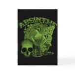 Absinthe Green Fairy Lady Greeting Card