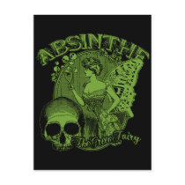 Absinthe Green Fairy Lady Post Cards