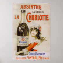Absinthe La Charlotte Posters