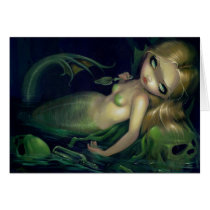 "Absinthe Mermaid" Greeting Card