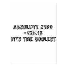 Absolute Zero, It's the Coolest Postcards