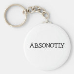 ABSONOTLY (simply black) Key Chains