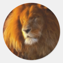 Absorbant le Sun, roi du lion de jungle II Autocollant