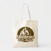 Abstinence 99% Effective Religious Humour Canvas Bag