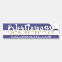 Abstinence Bumper Bumper Sticker