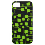 Abstract 111211 - Martian Green on Black iPhone 5 Covers