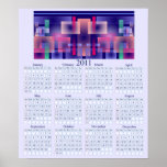 Abstract 2011 Wall Calendar Poster