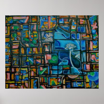 abstract 9 print