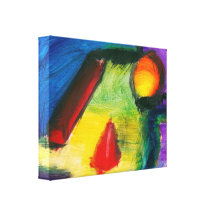 Abstract - Acrylic - Primitives Stretched Canvas Print