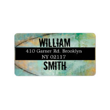 abstract address label