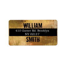 abstract address label