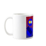 Abstract Art - Blue Red Dawn Coffee Mug