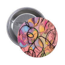 Abstract Art | Buzzin Pinback Button