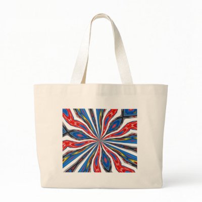 ABSTRACT ART CANVAS BAG by pjan97