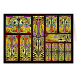 ABSTRACT ART DECO GREETING CARDS