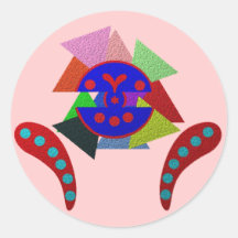 ABSTRACT ART FESTIVAL 2011 ROUND STICKERS