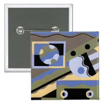 Abstract Art in Geometrics Buttons