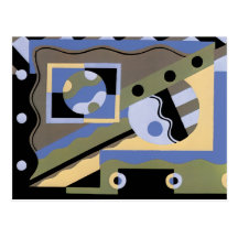 Abstract Art in Geometrics Post Cards