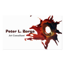 Abstract Art Painter Business Card
