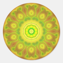 ABSTRACT ART ROUND STICKER