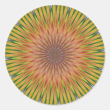 ABSTRACT ART ROUND STICKERS