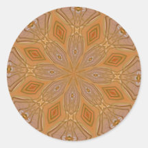 ABSTRACT ART ROUND STICKERS
